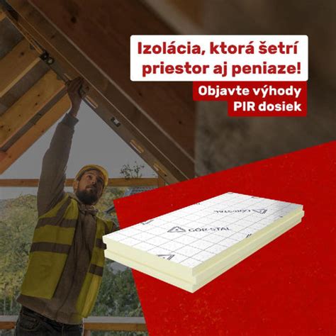 Aplikácia 60mm PIR dosiek na streche