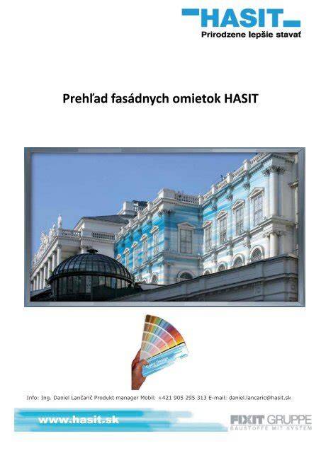 Tabuľka porovnania typov fasádnych omietok