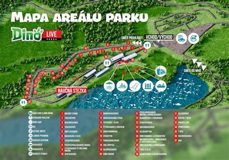 Mapa pôvodného parku s vyznačenými vstupmi