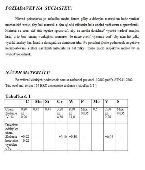 Materiály nástrčných hlavíc a proces tepelného spracovania