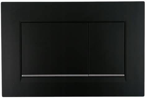 Geberit Sigma 30 čierne matné tlačidlo v interiéri kúpeľne