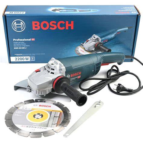 Obsah balenia uhlovej brúsky Bosch GWS 22-230 J