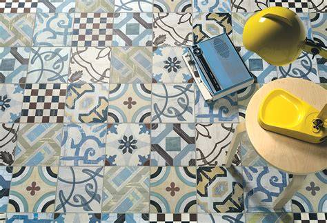 Ukážka rôznych vzorov patchwork dlažby