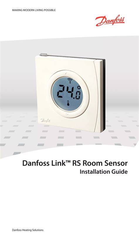 Technický nákres termostatu Danfoss Link FT