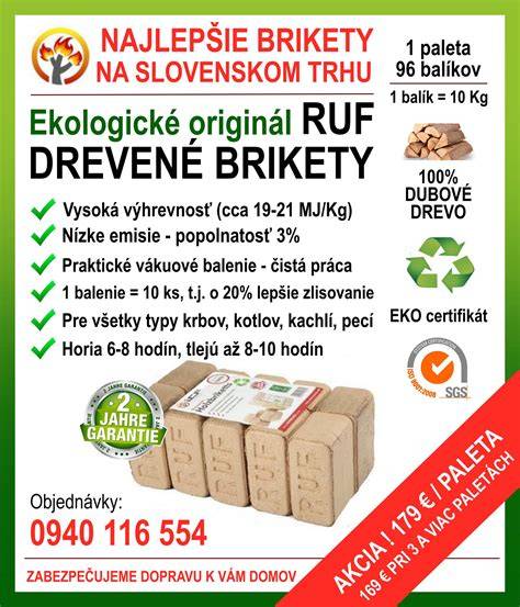 Infografika: Výhody drevených brikiet