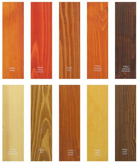 Vzorkovník farebných odtieňov olejov na drevo