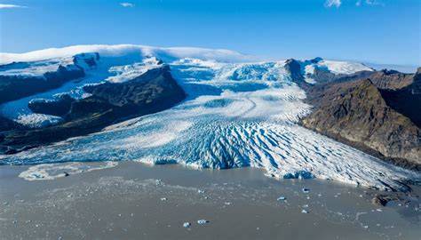 Letecký pohľad na ľadovec Vatnajökull