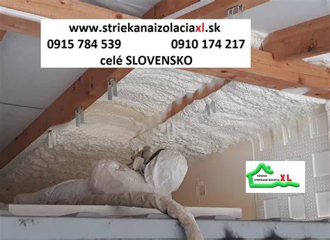 Schéma aplikácie striekanej PUR izolácie na strechu