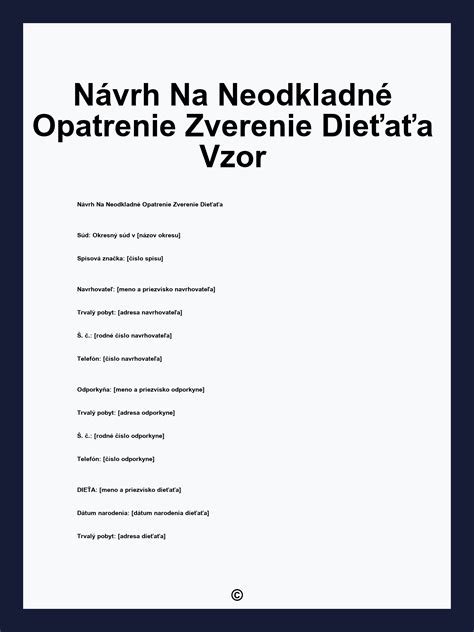 Infografika: Kroky pri podávaní návrhu na neodkladné opatrenie