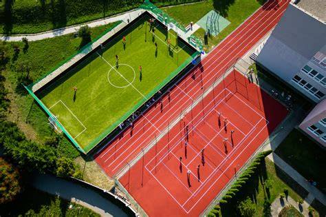 Schéma plánovanej rekonštrukcie športového areálu na Školskej ulici