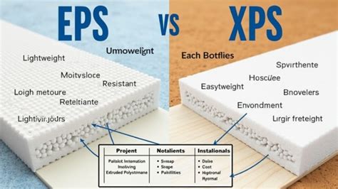 Porovnávacia tabuľka vlastností XPS a EPS