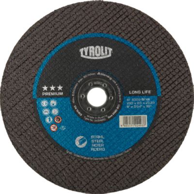 Detailný záber na rezný kotúč Tyrolit 115x22,2 mm