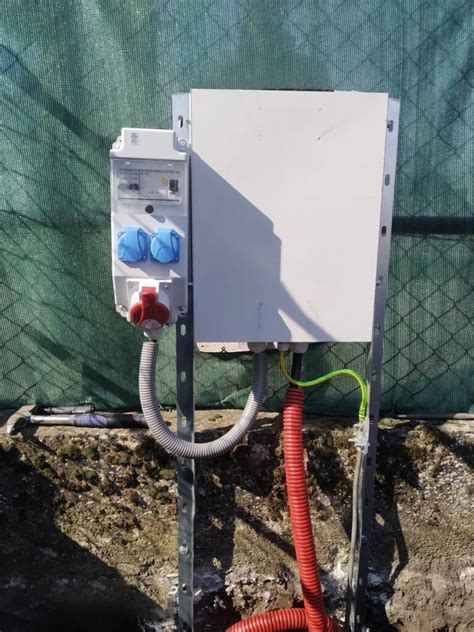 Detail inštalácie elektromerového piliera