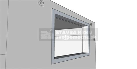 Detail inštalácie výdychovej mriežky do obstavby