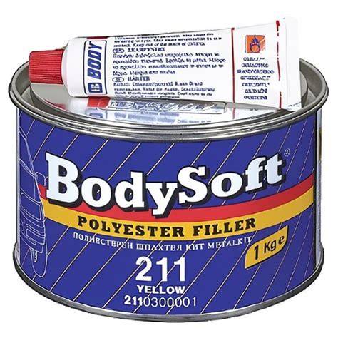 HB BODY Soft PES žltý tmel v 1 kg balení