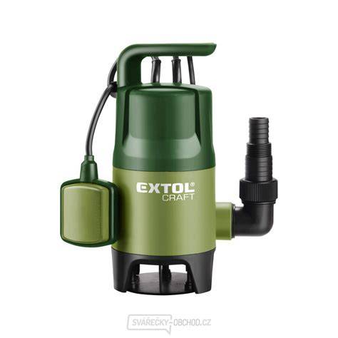 Ponorné čerpadlo Extol Craft 600W v prevádzke