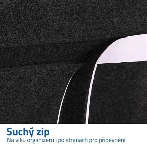 Detail materiálu a zapínania na suchý zips