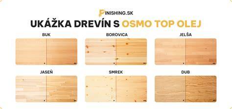 Vzorky drevín vhodných pre interiérové obklady (smrek, borovica, dub, tík)