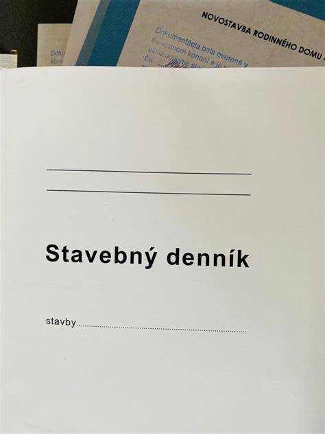 Dôležité dokumenty pre rekonštrukciu: stavebný denník a projekt