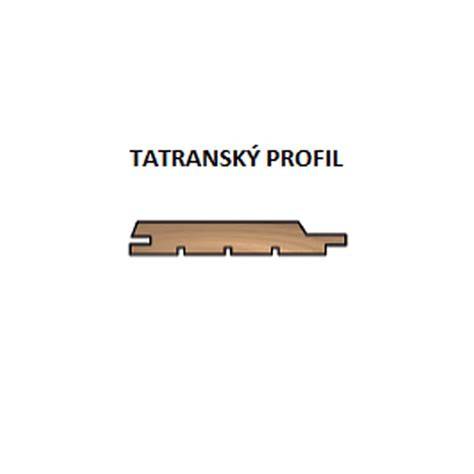 Renovovaný tatranský profil natretý kriedovou farbou