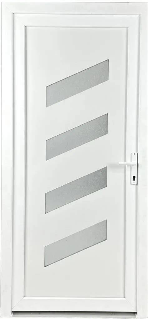 Moderné PVC dvere s madlom a presklením