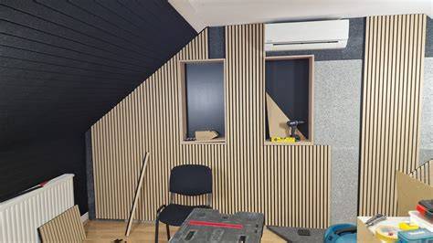 Nákres inštalácie akustického panelu s vzduchovou medzerou