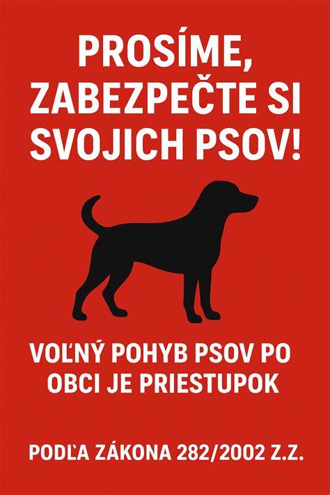 Upozornenie na voľne sa pohybujúcich psov a výzva k zodpovednosti majiteľov