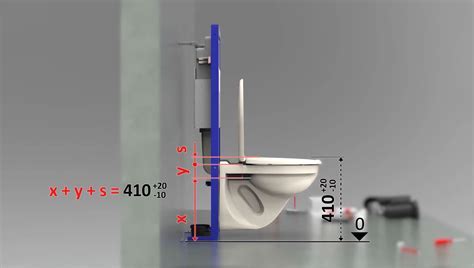 Schéma podomietkového WC modulu Viega s popismi komponentov