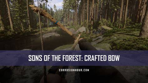 Ilustrácia crafted bow a crafted axe v hre The Forest