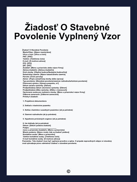 Schéma procesu podávania žiadosti o stavebné povolenie