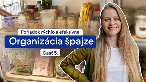 Organizácia potravín v špajze podľa kategórií