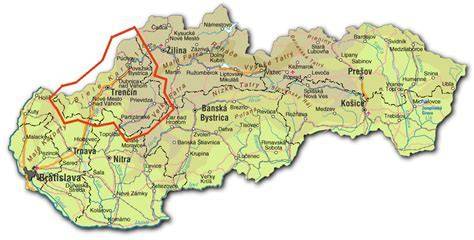 Mapa zariadení sociálnych služieb Trenčianskeho samosprávneho kraja