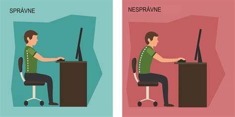 Ergonomické sedenie pri počítači a správna poloha pri spánku