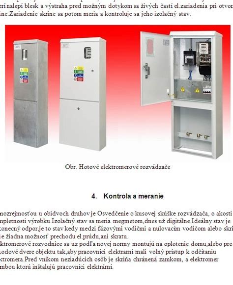 Typy montáže elektromerových rozvádzačov