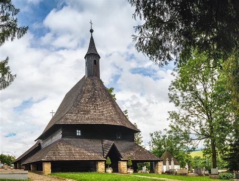 Strecha dreveného kostola v Poľsku