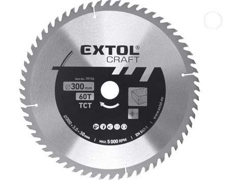 Pílový kotúč Extol Industrial s karbidovými zubami