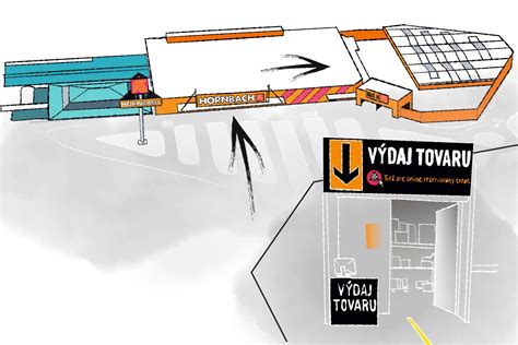 Mapa s vyznačenou predajňou HORNBACH Bratislava - Ružinov