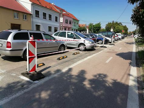 schéma vodorovného dopravného značenia na parkovisku