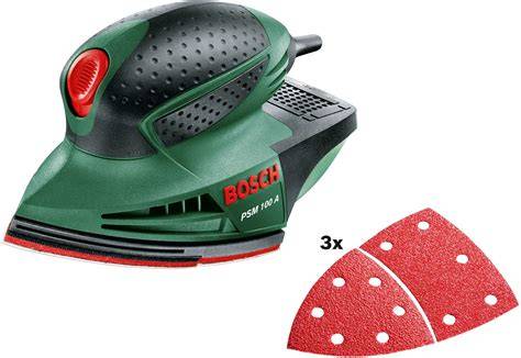 Detailná fotografia brúsnej plochy Bosch PSM 100 A