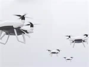 Ilustrácia bojových dronov