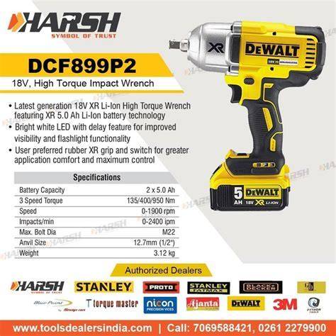 Detail ovládania a LED osvetlenia DeWalt DCF899P2