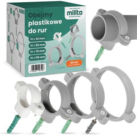Rôzne typy PVC príchytiek pre káble a rúrky