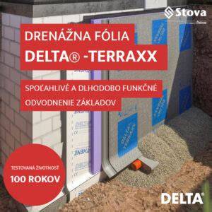 Detail profilovanej fólie DELTA®-TERAXX s geotextíliou