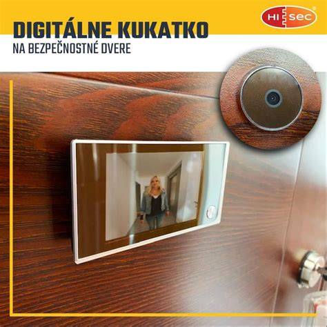 Digitálne kukátko na bezpečnostné dvere
