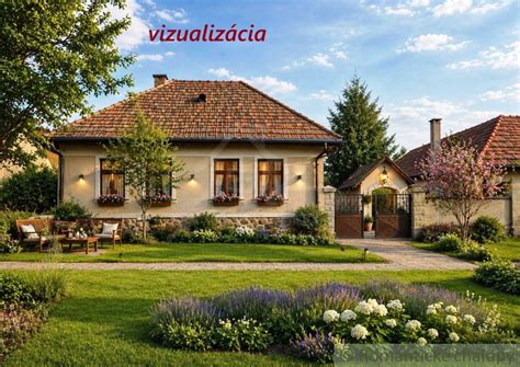 Nákres s vyznačenými odstupovými vzdialenosťami medzi domami a hranicami pozemku