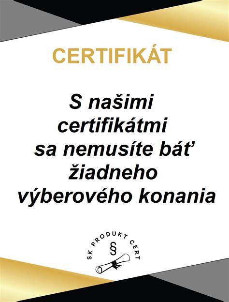 Certifikácia a kvalita nano produktov
