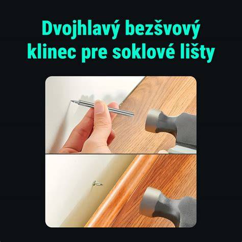 Obrázok inštalácie soklovej lišty s lištovými svorkami