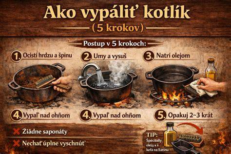 Starostlivosť o liatinový kotlík: vypálenie a ochrana