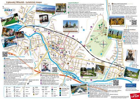 Mapa Liptovského Mikuláša s vyznačenými rekonštruovanými oblasťami