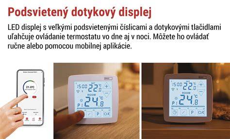 Inteligentný izbový termostat s mobilnou aplikáciou